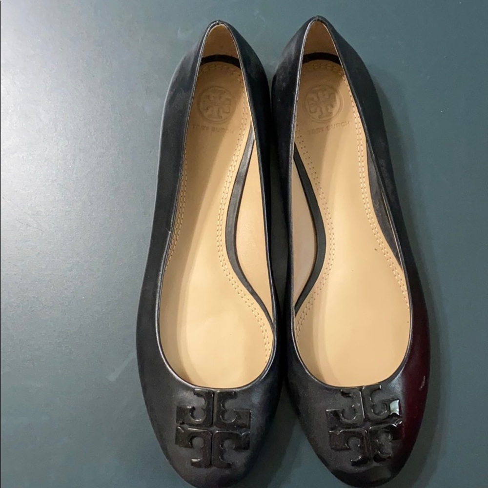 Tory Burch Black Flats